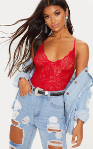 Body Dentelle Red