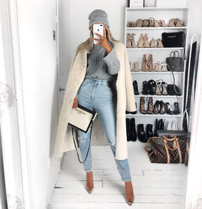 Pull Col Haut Grey