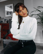 Pull Col Haut White