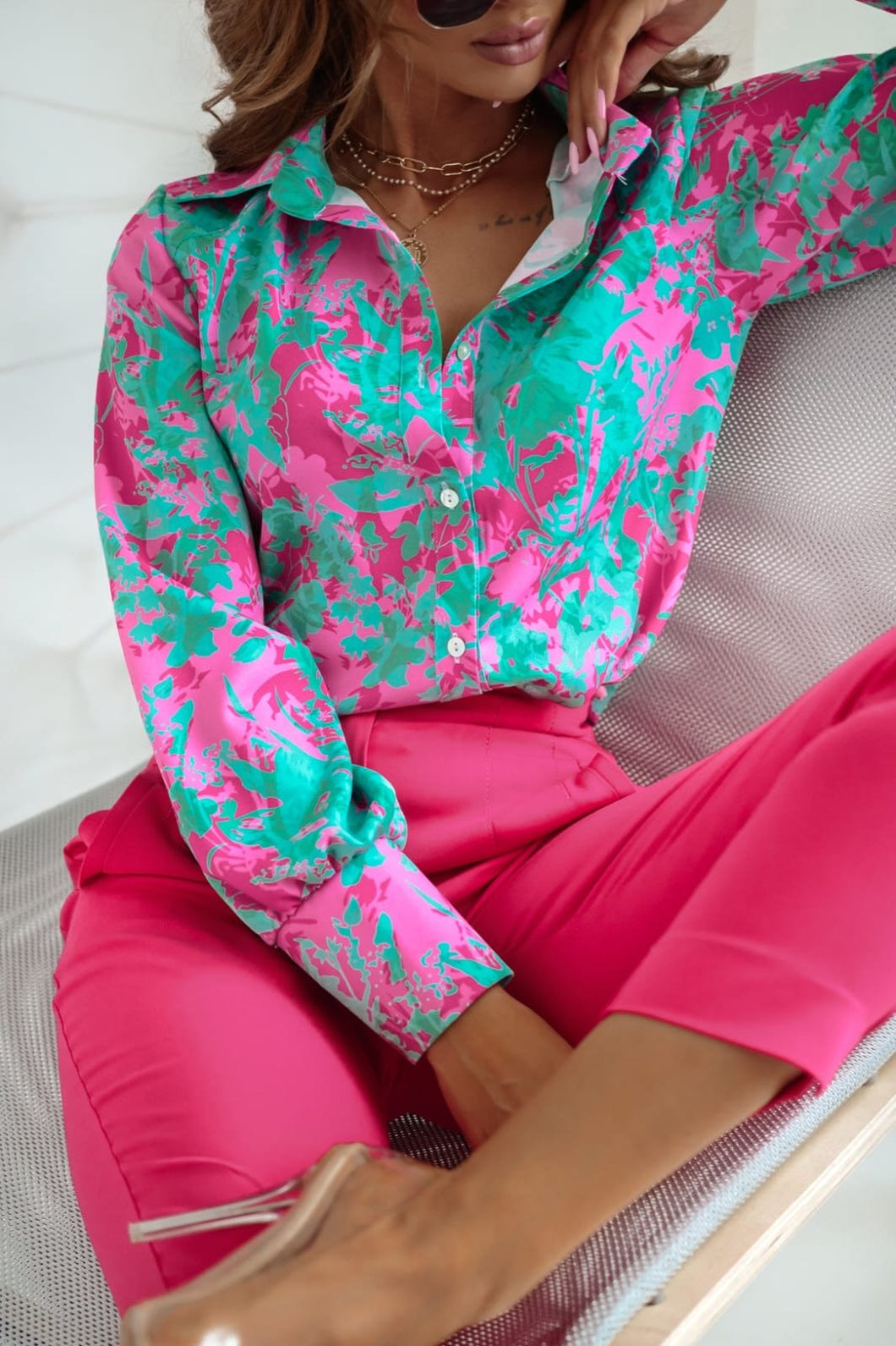 Chemise Floral Green