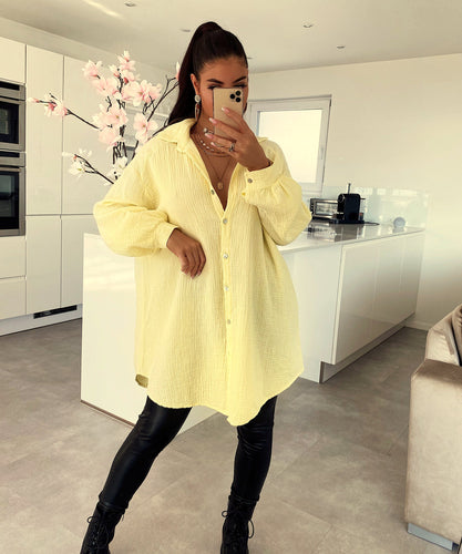 Chemise Oversize Yellow