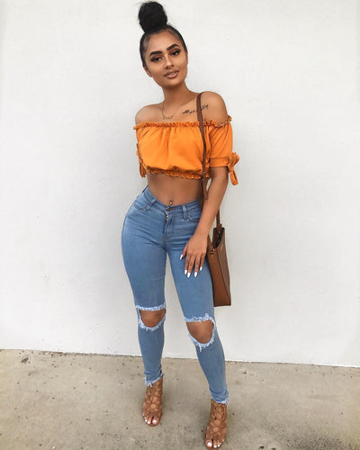 Crop Top Orange