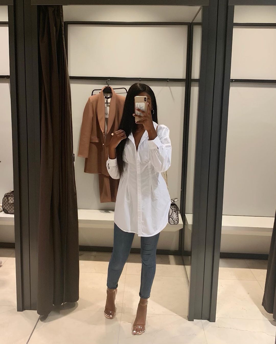 Robe Chemise White Question Look