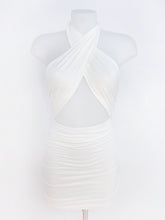 Robe Col Croisé White