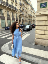 Robe Plissée Blue
