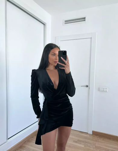 Robe Velours Black
