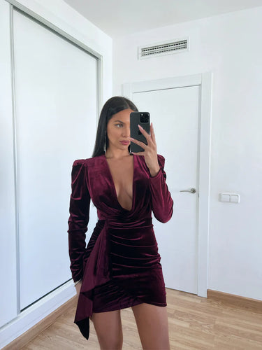 Robe Velours Wine