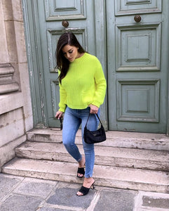 Top en Maille Fluo Yellow