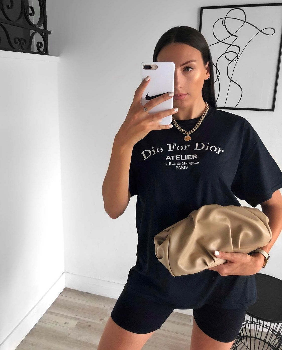 T shirt Die For Dior Black