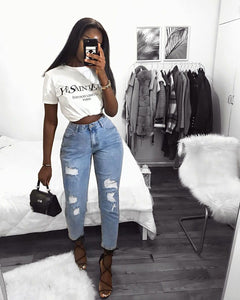 T-shirt Saint Love Oversize White