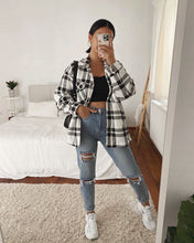 Veste Chemise à Carreaux Black