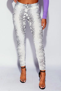 Legging Snake White