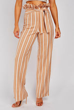 Pantalon à Rayures Latte