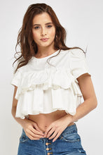 Top à Volants White