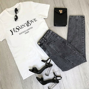 T-shirt Saint Love Oversize White